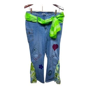 Y2K does 60’s Flared Up cycled Denim Jeans 15